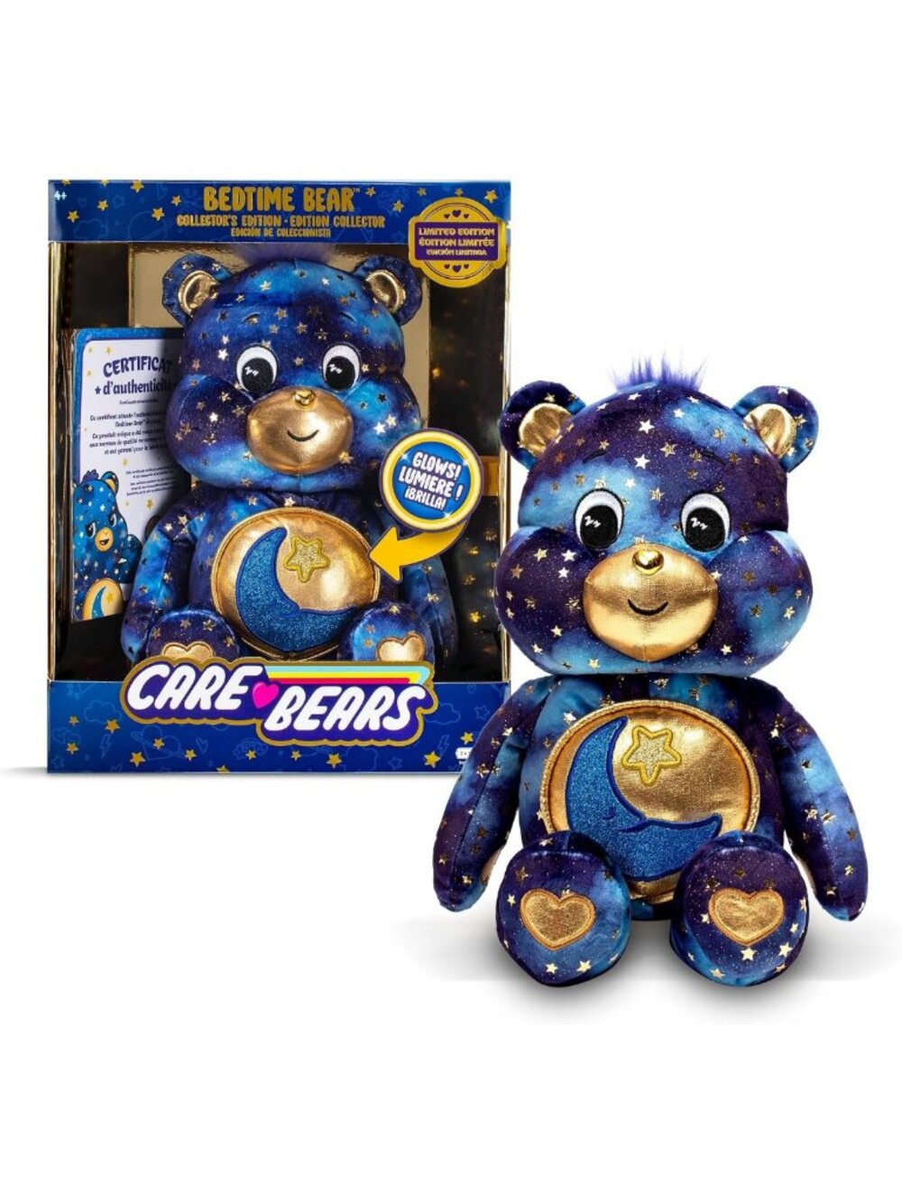 Cute Luminous Bedtime Bear Plush Toy - Collector's Edition for Kids & Adults